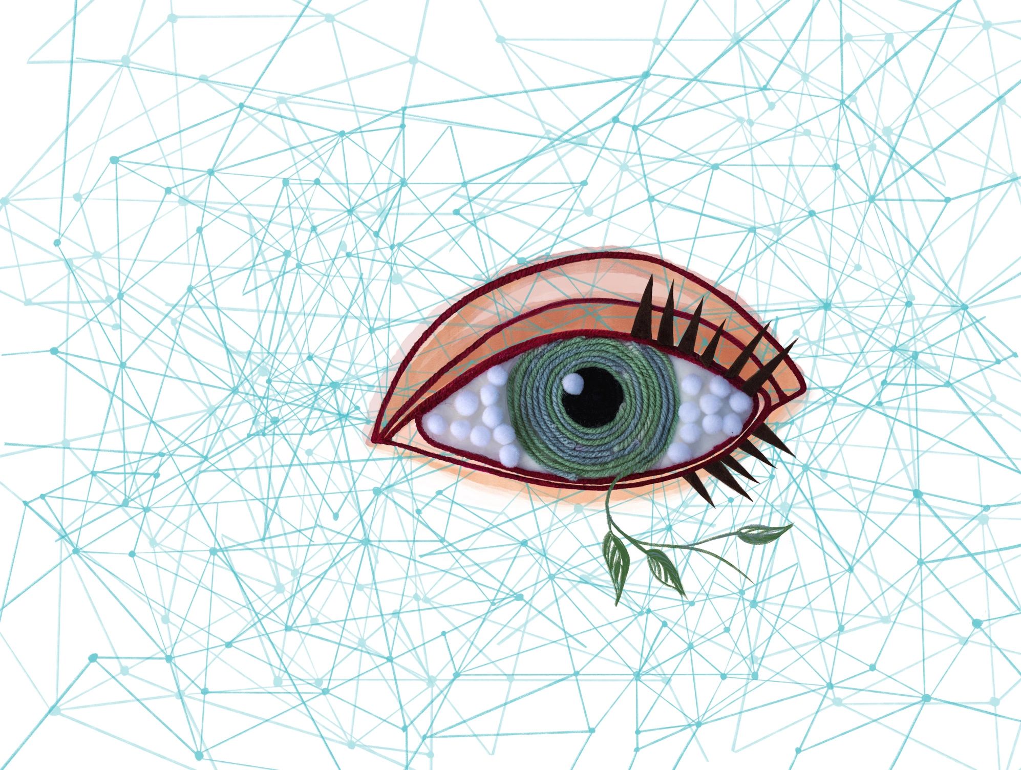 Abstract network security monitoring visual